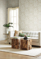 Wallpaper Hawthorne Ikat Wallpaper // Beige