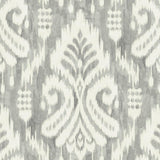 Wallpaper Hawthorne Ikat Wallpaper // Grey