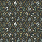 Wallpaper Hawthorne Wallpaper // Black & Cream