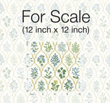 Wallpaper Hawthorne Wallpaper // Blue & Green