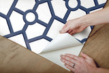 Wallpaper Hedgerow Trellis Peel & Stick Wallpaper // Navy