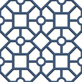 Wallpaper Hedgerow Trellis Peel & Stick Wallpaper // Navy