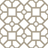 Wallpaper Hedgerow Trellis Peel & Stick Wallpaper // Taupe & Gold