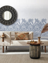 Wallpaper Henna Wall Mural // Blue & White