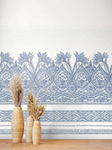 Wallpaper Henna Wall Mural // Blue & White