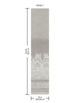 Wallpaper Henna Wall Mural // White & Grey