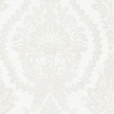 Wallpaper Heritage Damask Wallpaper // White & Beige