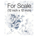 Wallpaper Heritage Rose Wallpaper // Navy & White