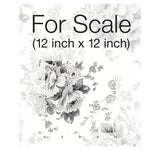 Wallpaper Heritage Rose Wallpaper // White & Black