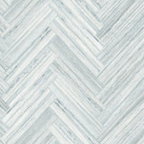 Wallpaper Hermosa Herringbone Peel & Stick Wallpaper // Blue