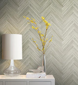 Wallpaper Hermosa Herringbone Peel & Stick Wallpaper // Brown