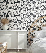 Wallpaper Hibiscus Arboretum Wallpaper // Black