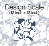 Wallpaper Hibiscus Arboretum Wallpaper // Navy