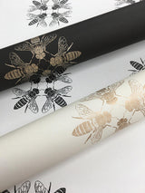 Wallpaper Honey Bee Wallpaper // Black & White