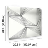 Wallpaper Honeycomb Peel & Stick Wallpaper // Charcoal