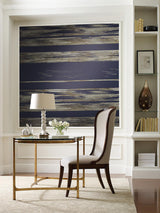 Wallpaper Horizontal Dry Brush Wallpaper // Navy