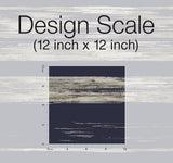 Wallpaper Horizontal Dry Brush Wallpaper // Navy