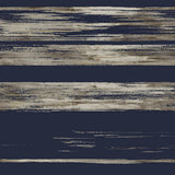 Wallpaper Horizontal Dry Brush Wallpaper // Navy