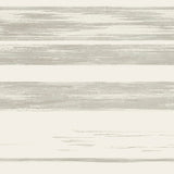 Wallpaper Horizontal Dry Brush Wallpaper // White & Grey