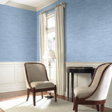 Wallpaper Horizontal Grasscloth Wallpaper // Light Blue