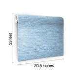 Wallpaper Horizontal Grasscloth Wallpaper // Light Blue