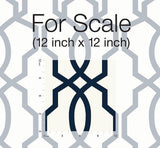 Wallpaper Hourglass Trellis Wallpaper // Navy