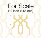 Wallpaper Hourglass Trellis Wallpaper // Yellow