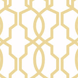 Wallpaper Hourglass Trellis Wallpaper // Yellow