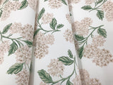 Wallpaper Hydrangea Wallpaper // Beige & Pink