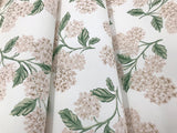 Wallpaper Hydrangea Wallpaper // Beige & Pink