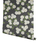 Wallpaper Hydrangea Wallpaper // Black & White