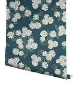 Wallpaper Hydrangea Wallpaper // Blue