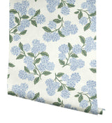 Wallpaper Hydrangea Wallpaper // Blue & White