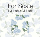 Wallpaper Hydrangea Wallpaper // Blue & White