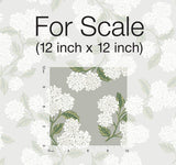 Wallpaper Hydrangea Wallpaper // Grey