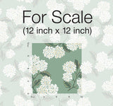 Wallpaper Hydrangea Wallpaper // Jade