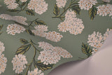 Wallpaper Hydrangea Wallpaper // Jade
