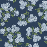 Wallpaper Hydrangea Wallpaper // Navy