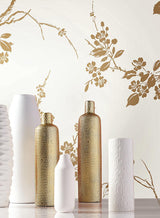 Wallpaper Imperial Blossoms Branch Wallpaper // Gold Metallic