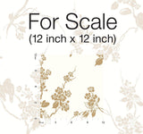 Wallpaper Imperial Blossoms Branch Wallpaper // Gold Metallic