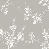 Wallpaper Imperial Blossoms Branch Wallpaper // Grey & White