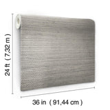 Wallpaper Imperial Wallpaper // Dark Grey & Tan