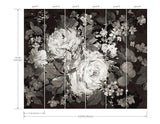 Wallpaper Impressionist Floral Wall Mural // Grey & Neutral