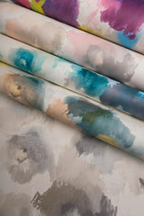 Wallpaper Impressionist Floral Wallpaper // Copper & Blue