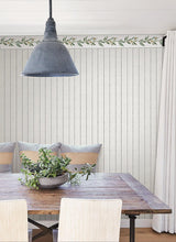 Wallpaper In Stitches Stripe Wallpaper // Black & Cream