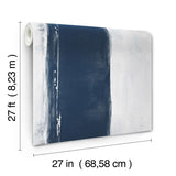 Wallpaper Ink Wash Wallpaper // Navy