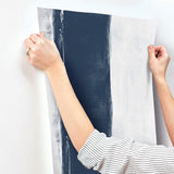 Wallpaper Ink Wash Wallpaper // Navy