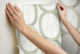 Wallpaper Interlock Peel & Stick Wallpaper // Light Taupe