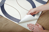 Wallpaper Interlock Peel & Stick Wallpaper // Navy