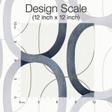 Wallpaper Interlock Peel & Stick Wallpaper // Navy